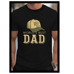 World's Best Dad Black T-Shirt